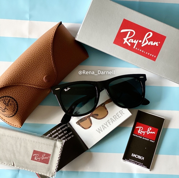 Ray-Ban Wayfarer RB2140 Black New - Picture 14 of 16